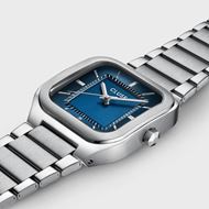Picture of Reloj Cluse Quadrus Acero, Color Azul, Plata