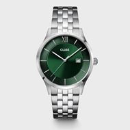 Picture of Reloj Cluse Aravis de 3 manecillas en acero, color verde y plateado.