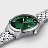 Picture of Reloj Cluse Aravis de 3 manecillas en acero, color verde y plateado.