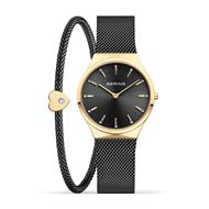 Picture of Set Reloj Bering Classic 31mm esfera negra tornasolada y pulsera corazón