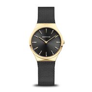 Picture of Set Reloj Bering Classic 31mm esfera negra tornasolada y pulsera corazón