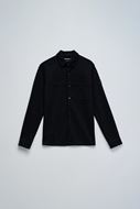 Foto de Sobrecamisa negra de tejido estructurado