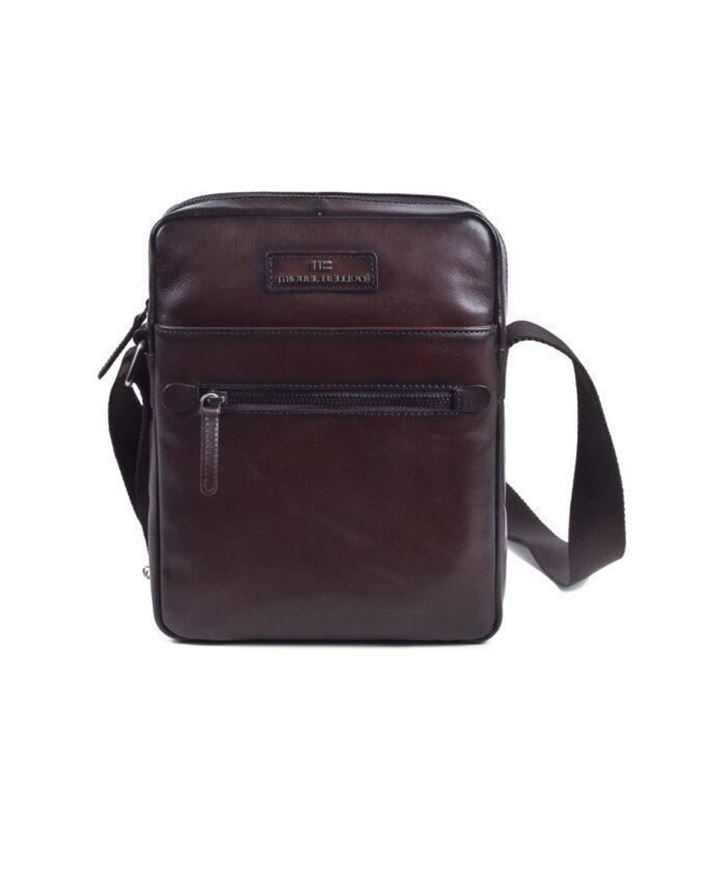 Foto de Bolso de piel de vacuno legítima para hombre Miguel Bellido