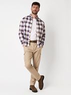 Picture of Camisa estampado cuadros tonos cálidos