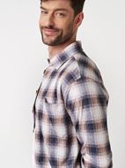 Picture of Camisa estampado cuadros tonos cálidos