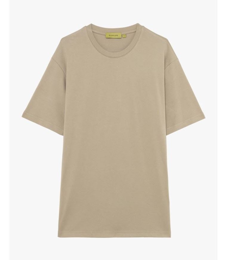 Foto de Camiseta de tacto suave color camel Gianni Lupo