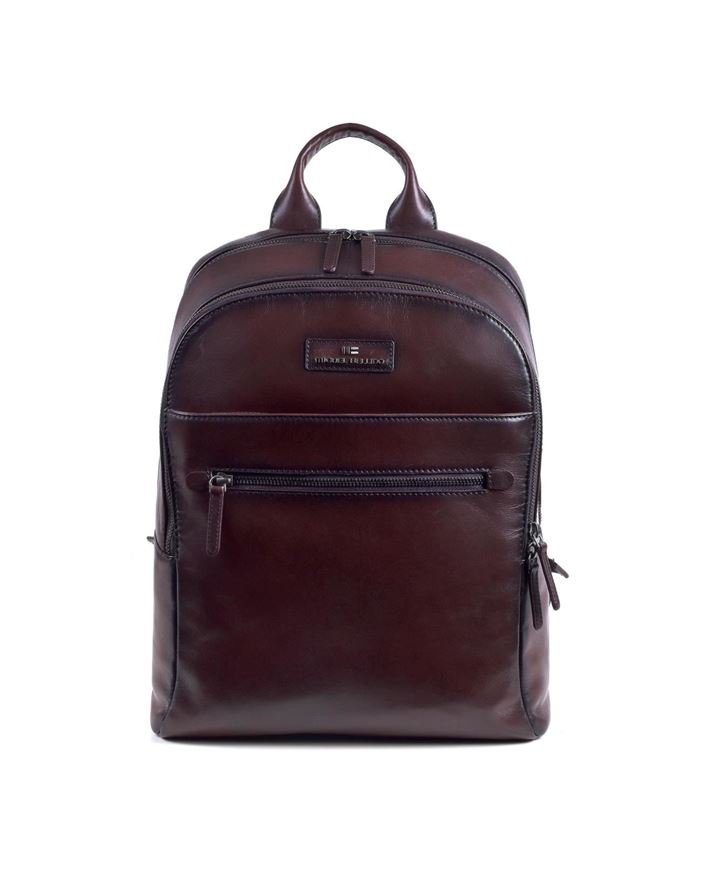 Foto de Mochila de piel vacuno marrón Miguel Bellido