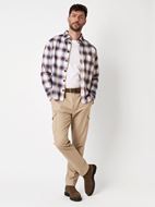 Picture of Camisa estampado cuadros tonos cálidos