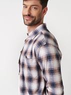 Picture of Camisa estampado cuadros tonos cálidos