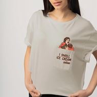 Foto de Camiseta Chunk Ice Cream Light Grey Jimmy Lion