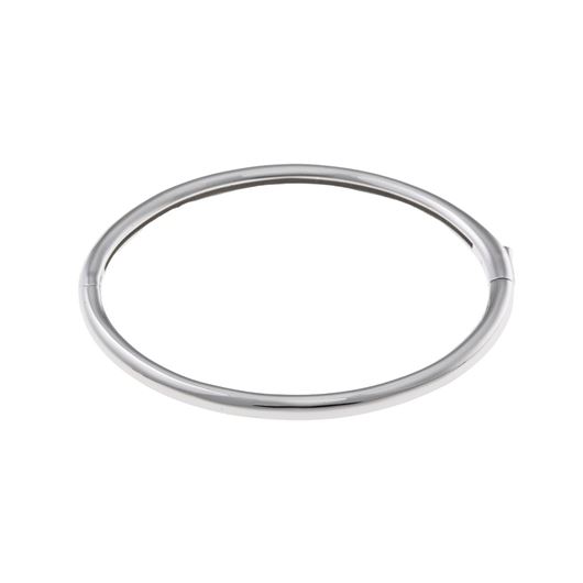 Foto de Pulsera plata rodio tubo redondo