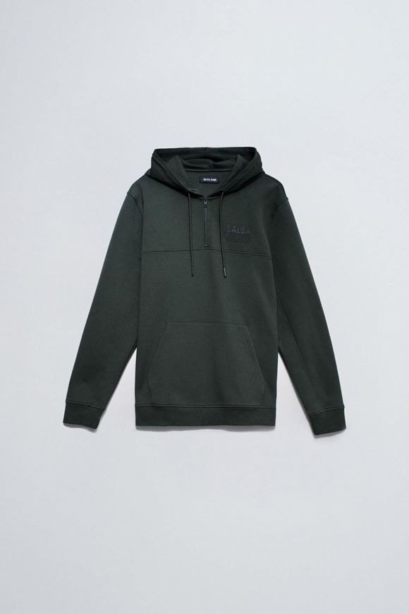 Foto de Sudadera de neopreno con capucha y cremallera color caqui