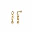 Foto de Pendientes plata chapado dorado eslabones figaro ovalo