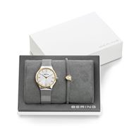 Foto de Set reloj Classic plateado pulido 31mm con pulsera corazón