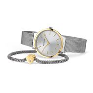 Foto de Set reloj Classic plateado pulido 31mm con pulsera corazón