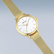 Foto de Set Reloj Bering acero baño oro pulido 34mm