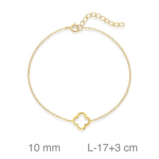 Foto de Pulsera plata baño oro