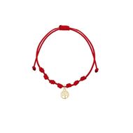 Foto de Pulsera 7 nudos Árbol de la vida mini nylon en oro amarillo 18kt
