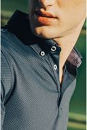 Foto de Polo manga larga microestructura verde oscuro