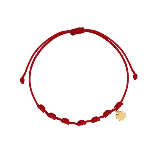 Foto de Pulsera 7 nudos Trébol mini en oro amarillo 18kt