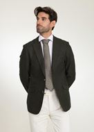 Foto de Americana regular fit verde con solapa sencilla y bolsillos inclinados