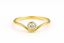 Picture of Anillo oro amarillo 18 kt en v con circonita