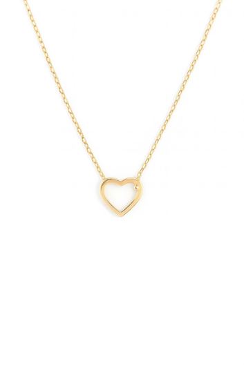 Foto de Gargantilla oro amarillo 18 kt corazon y circonita