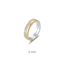 Foto de Anillo plata bicolor con circonitas