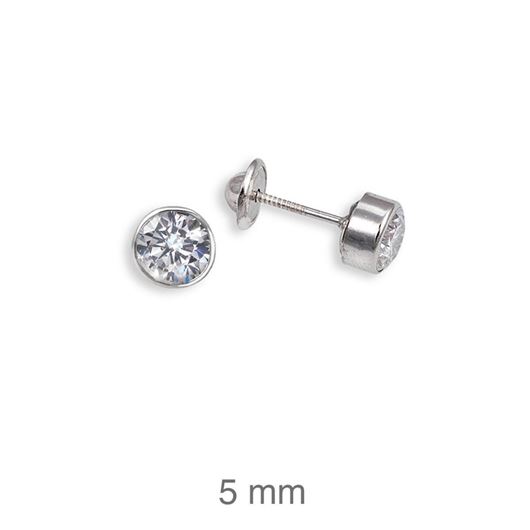 Foto de Pendientes de plata dormilones chaton