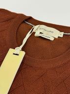 Foto de Jersey rombos mezcla de lana color teja