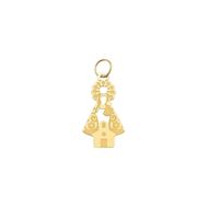 Foto de Colgante Virgen de Loreto de Xàbia 15mm en Oro Amarillo 18kt