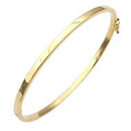 Foto de Pulsera de media caña en oro amarillo 18kt 