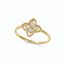 Foto de Sortija Flor de oro amarillo 18kt y circonitas blancas
