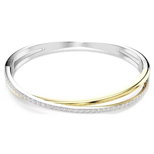 Picture of Brazalete Hyperbola, Talla redonda, Blanco, Combinación de acabados metálicos, L