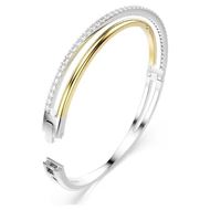 Foto de Brazalete Hyperbola, Talla redonda, Blanco, Combinación de acabados metálicos, L