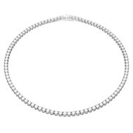 Foto de Collar Matrix Tennis, Talla redonda, Blanco, Baño de rodio, M