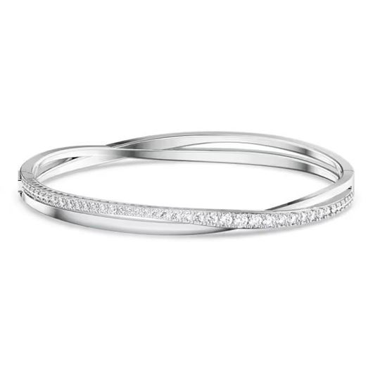 Picture of Brazalete Hyperbola, Talla redonda, Blanco, Baño de rodio, L