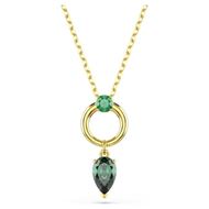 Foto de Gargantilla Mesmera, Tallas mixtas, Verde, Baño tono oro