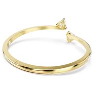 Foto de Brazalete Mesmera Corazón, Blanco, Baño tono oro