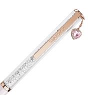 Foto de Bolígrafo Crystalline, Corazón, Rosa, Lacado rosa, baño tono oro rosa