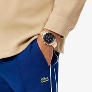 Foto de Reloj Boston cronógrafo de acero inoxidable con chapado de iones 