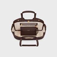 Foto de Bolso Cluse Tote Bag Petite con textura marrón chocolate 