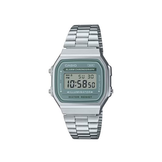 Foto de Reloj retro plateado y azul