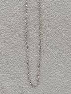 Foto de Cadena Roló oro blanco 18kt, 1mm grosor, 45cm largo