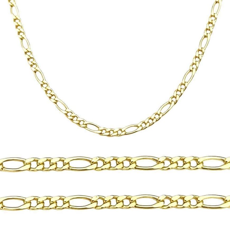 Foto de Cadena de oro amarillo 18kt. 50cm, eslabón 3x1 