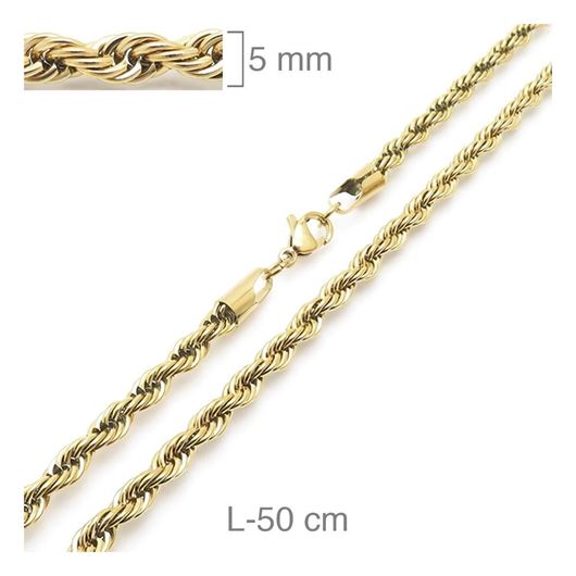 Picture of Cordon acero dorado 50cm x 5mm