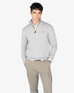 Foto de Jersey de punto Icon Zipper color gris claro