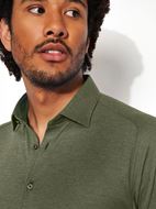 Foto de Camisa Kent verde de algodón manga larga slim fit para hombre