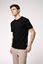 Foto de Camista extra suave negro manga corta regular fit Gianni Lupo en tejido Sorona