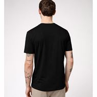 Foto de Camista extra suave negro manga corta regular fit Gianni Lupo en tejido Sorona